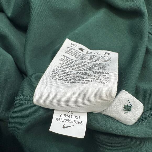 Nike Michigan State Baseball Polo Shirt Men's Extra Large XL Green MSU Dri Fit - Picture 6 of 9
